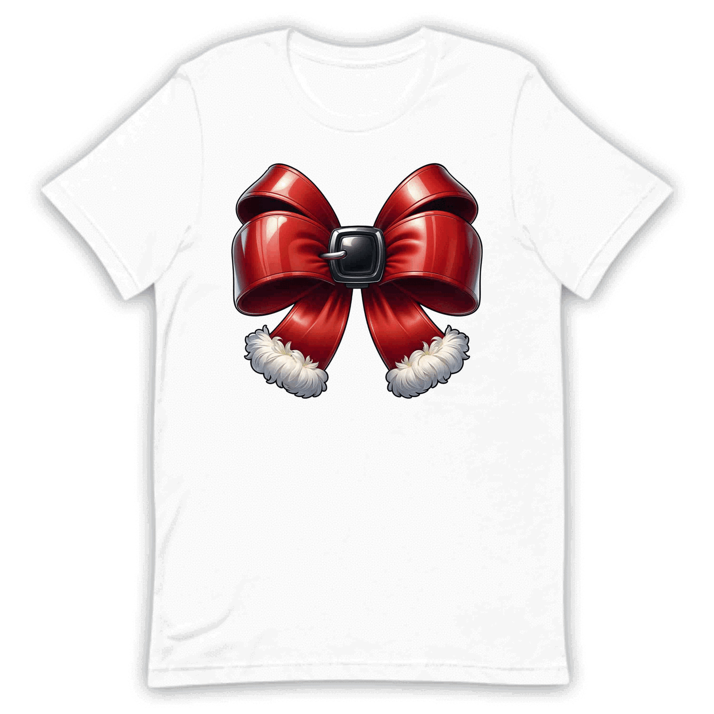Christmas Coquette Bow Xmas Red Santa Belt Bow | PRODUCT CODE: RDECHRWONWB