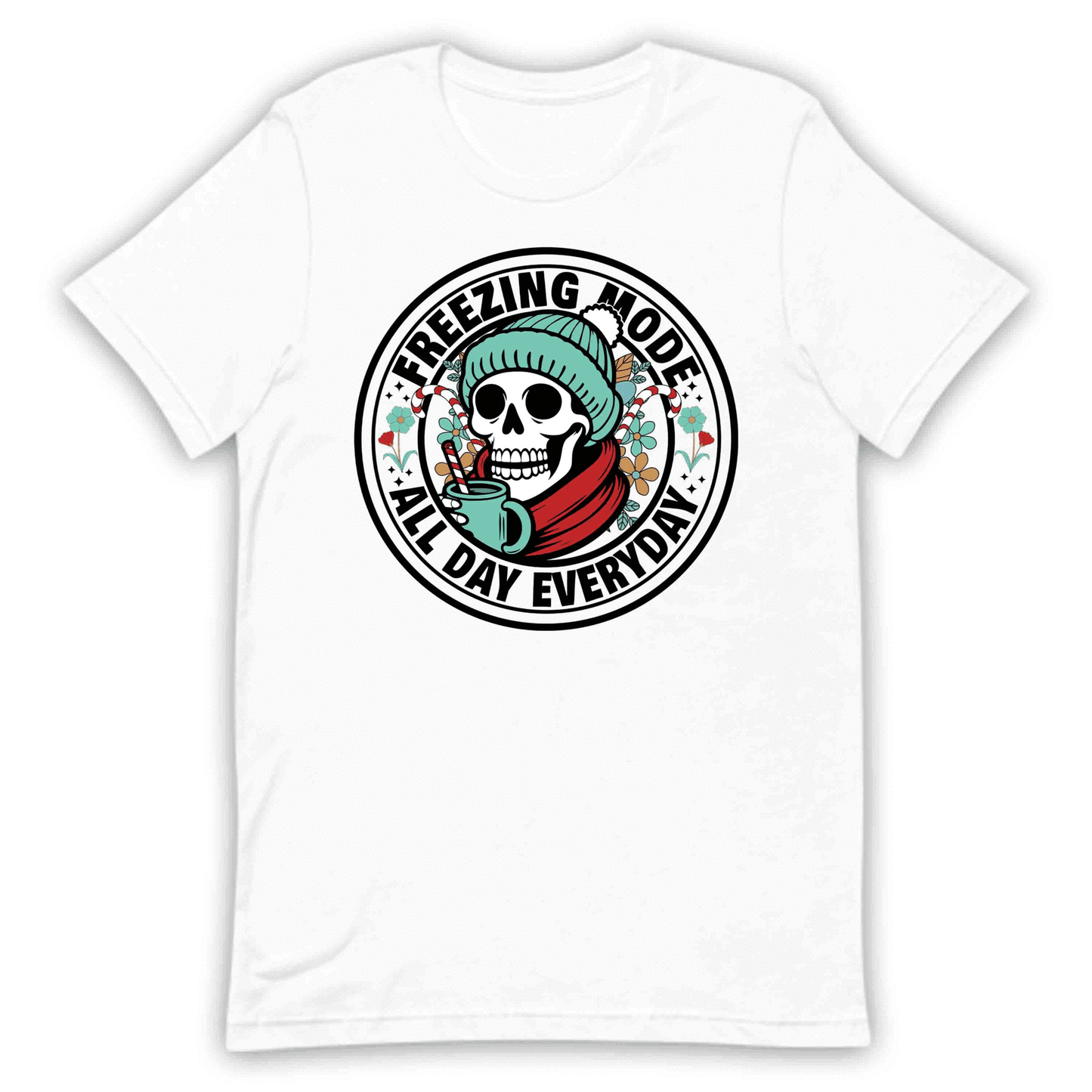 Freezing Mode All Day Everyday Christmas Skeleton Gothic Xmas | PRODUCT CODE: FRZNGMDOALYE