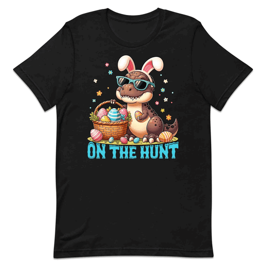 Easter Dinosaur T-Shirt | Bunny-Eared T-Rex & Eggs Jumper | Dino Egg Hunt Hoodie | PRODUCT CODE: UIWERMXCVA