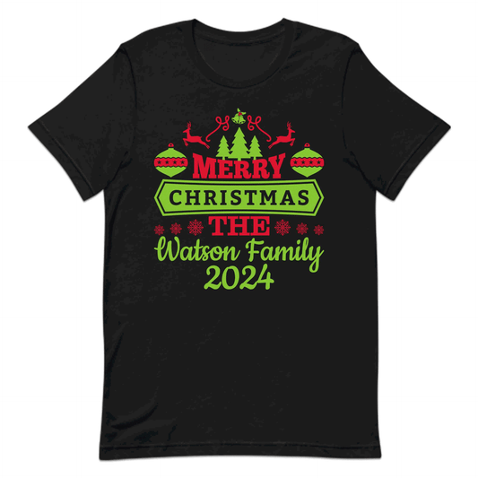 Personalised Family Christmas 2024 Xmas | PRODUCT CODE: PZRFLMYCHTW