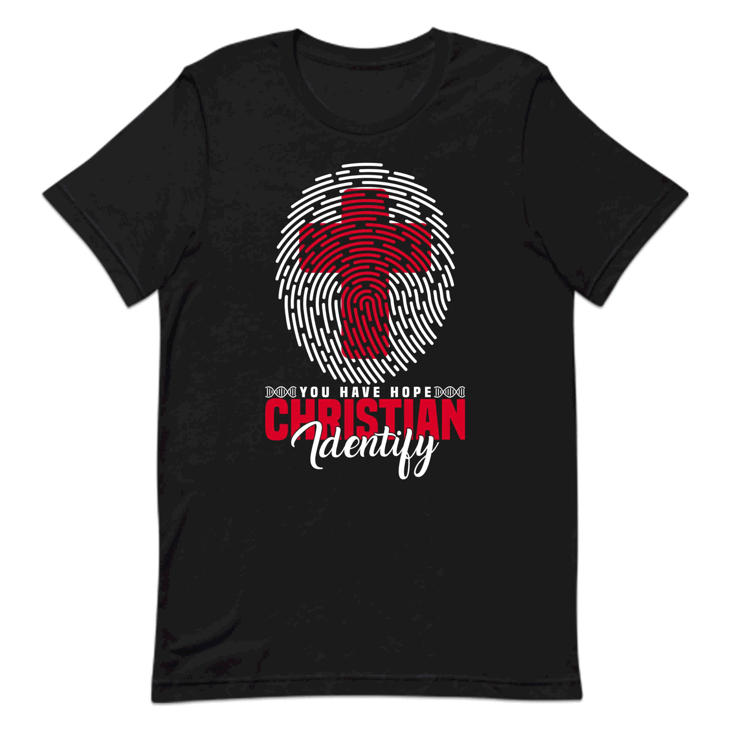Christian Identity Christian Hope & Faith Fingerprint Cross | PRODUCT CODE: CRSHKWOANMP