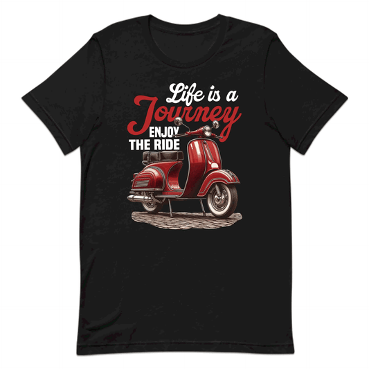 Classic Vespa Scooter Life Is A Journey Enjoy The Ride | PRODUCT CODE: CJEBCVAPANWNG