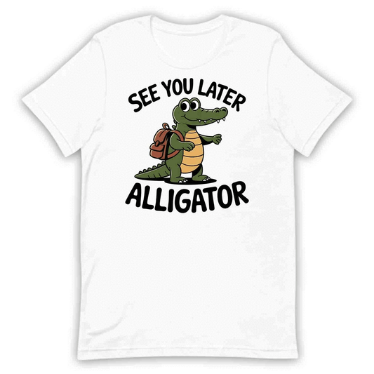 Alligator Goodbye T-Shirt, Teachers & Animal Lovers Sweatshirt & Hoodie | PRODUCT CODE: ALFGERTNAD