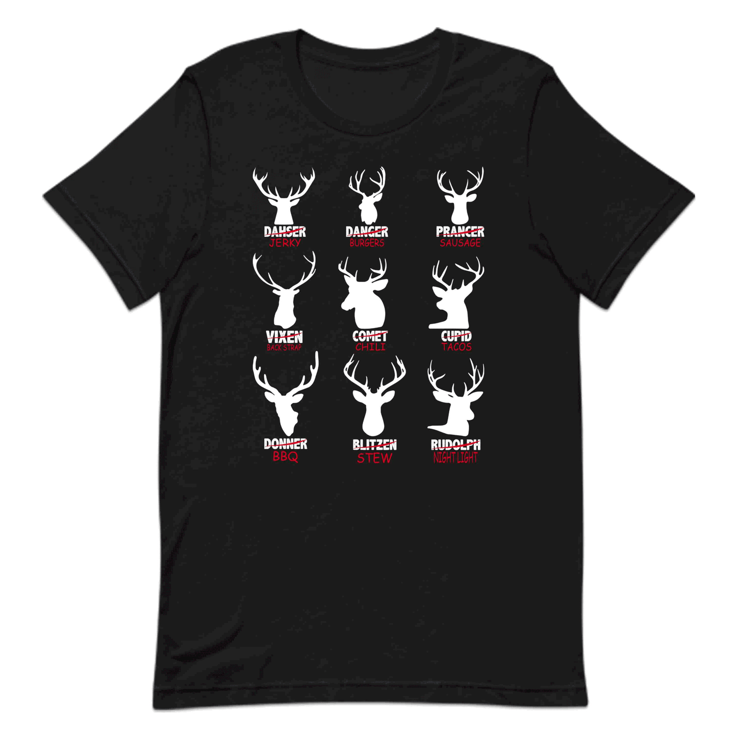 Reindeer Meat Cuts Christmas Hunter Xmas Deer Hunting | PRODUCT CODE: RNDMTCUSHNE