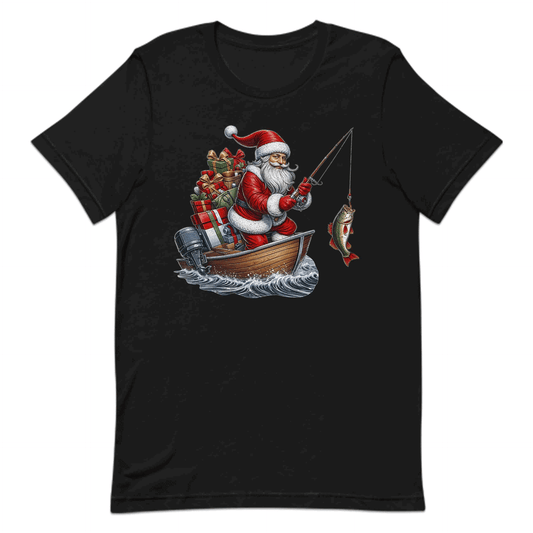 Santa Fishing Christmas Fisher Xmas Fisherman Merry Fishmas | PRODUCT CODE: STNFHGCRNTBC