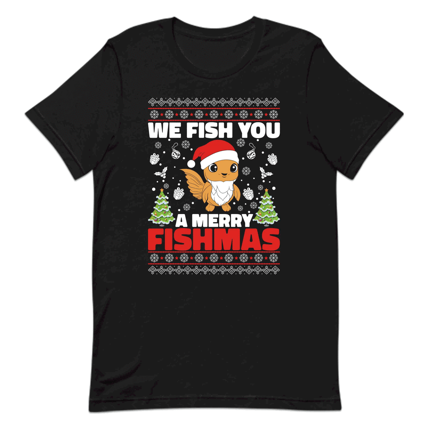 We Fish You A Merry Fishmas Xmas Fish Funny Christmas Fishing | PRODUCT CODE: WFSHMYHLDAN