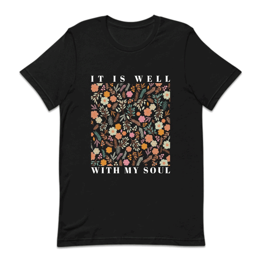 It is Well With My Soul Vintage Floral Christian Religious Soulful| PRODUCT CODE: ITSWMSLC