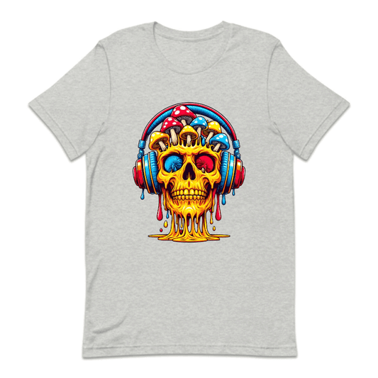Psychedelic Skull Mushroom And Headphones | PRODUCT CODE: SKLPSYDLC