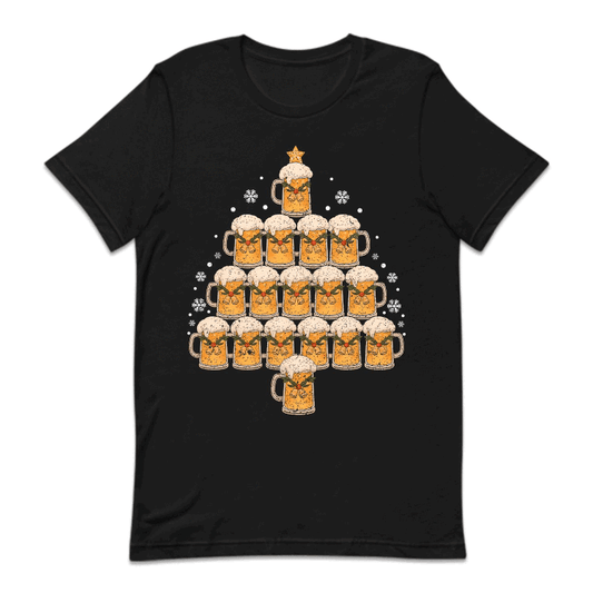 Beer Mugs Christmas Tree Xmas Beer Mug Pyramid Holiday Drinking | PRODUCT CODE: BREMGSCHTXA