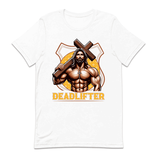 Jesus The Deadlifter Christian Workout | PRODUCT CODE: JUSTHDLFTG