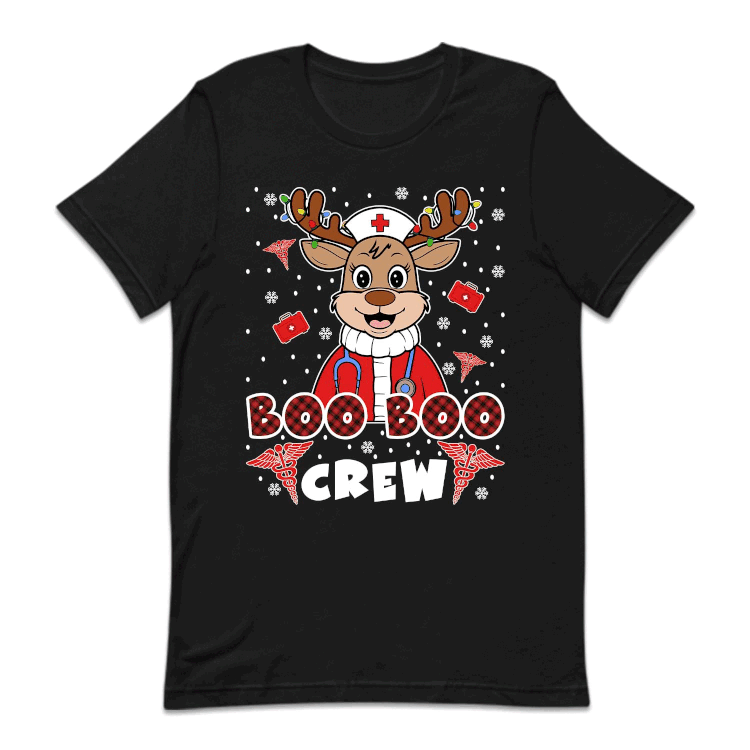 Boo Boo Crew Christmas Reindeer Nurse Xmas Festive Medical | PRODUCT CODE: BCRWENDNUSC