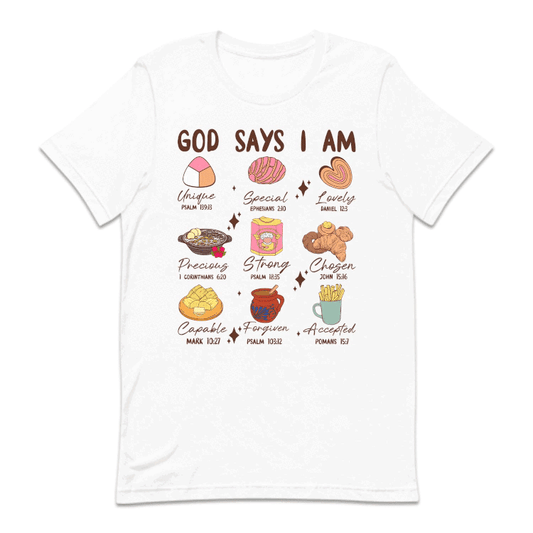 God Says I Am, Mexican Christmas Christian Bible Verse Latino Xmas | PRODUCT CODE: GDSYMACHRBL