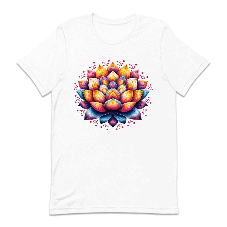 Psychedelic Colorful Lotus Flower | PRODUCT CODE: PSYDLTUSFLO