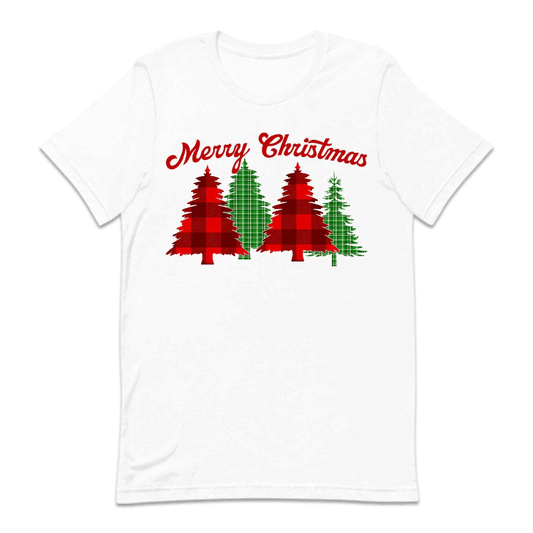 Merry Christmas Buffalo Plaid Trees Festive Xmas | PRODUCT CODE: MRYCHBFLOTRE