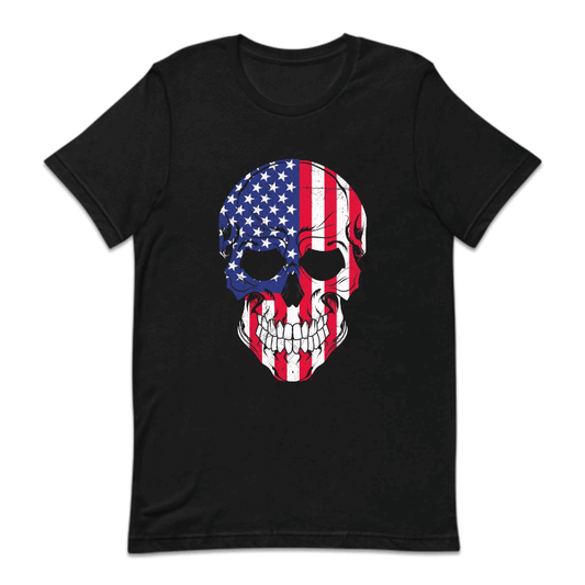Vintage Distressed American Flag Skull | PRODUCT CODE: AMRCNFLGS