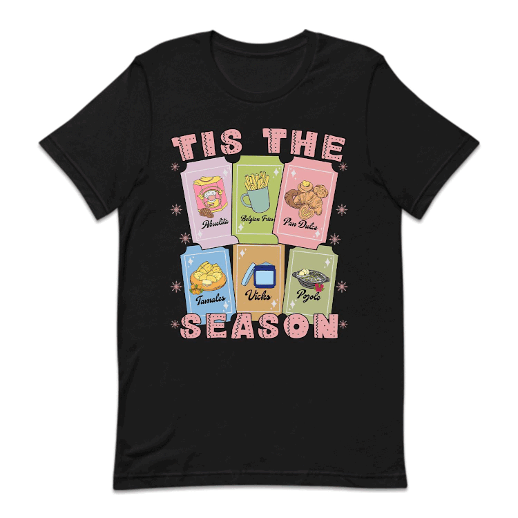 Tis The Season Mexican Christmas Festive Foods Holiday Cards Latina Xmas | PRODUCT CODE: MXNCHRMHLD