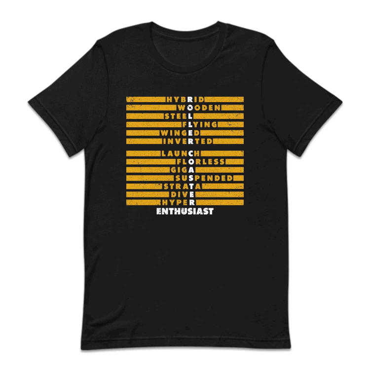 Roller Coaster Enthusiast Theme Park Thrill Ride | PRODUCT CODE: RLOCTASETHA