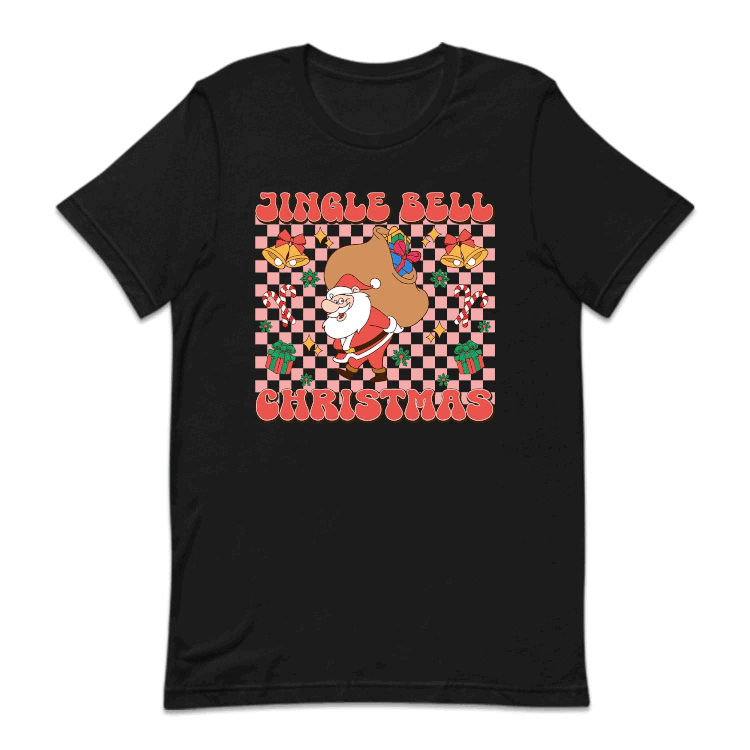 Christmas Jingle Bell Xmas Santa Claus with Bag of Gifts | PRODUCT CODE: JNGLBECHRST