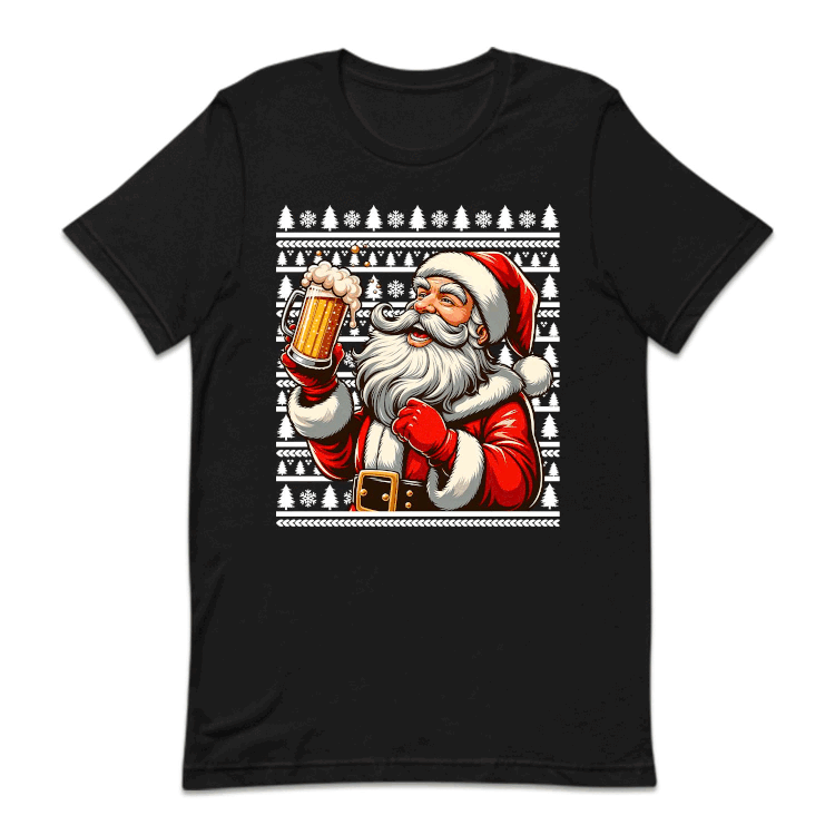 Santa Claus Holding Beer Christmas Drunk Santa Xmas Party | PRODUCT CODE: SNTCHLDBRE