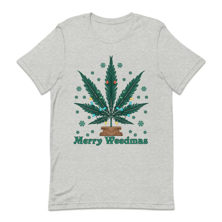 Christmas Merry Weedmas Cannabis Funny Weed Xmas | PRODUCT CODE: MRYWDMSCNB