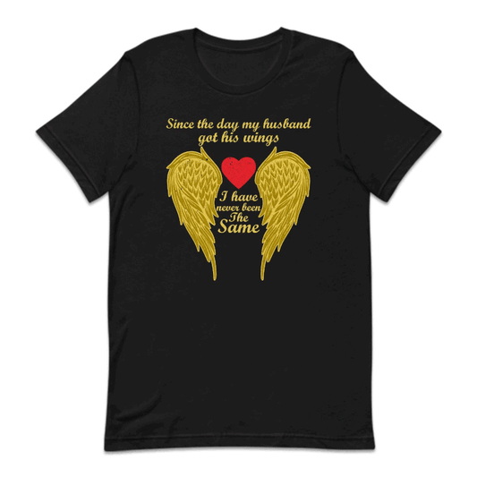 Husband Got His Wings In Loving Memory | PRODUCT CODE: HSBNGTWNG