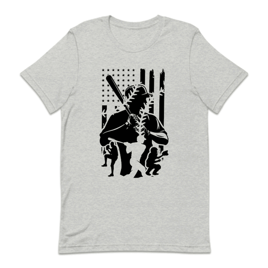 USA Flag Baseball Scene Athletic Sports Lover | PRODUCT CODE: UNTFLGBSLC