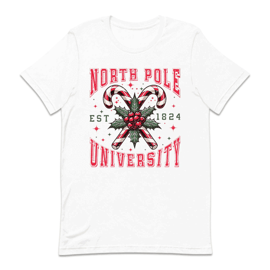 North Pole University Christmas Classic Candy Cane Xmas | PRODUCT CODE: NRTHLPENVYU