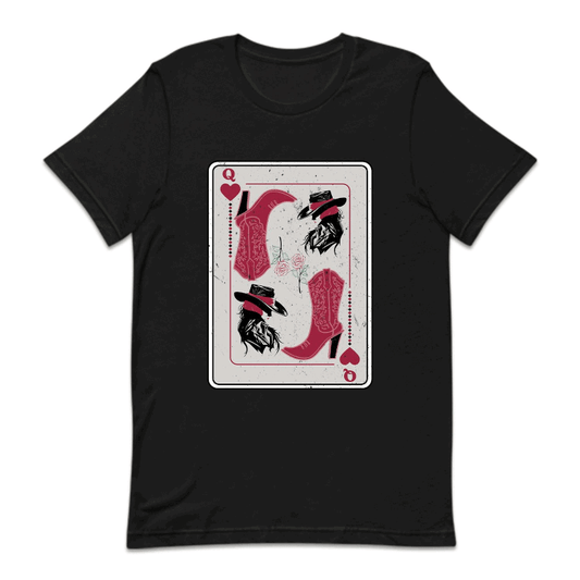 Western Cowgirl Queen of Hearts Poker Card | PRODUCT CODE: CWGQUNEHR