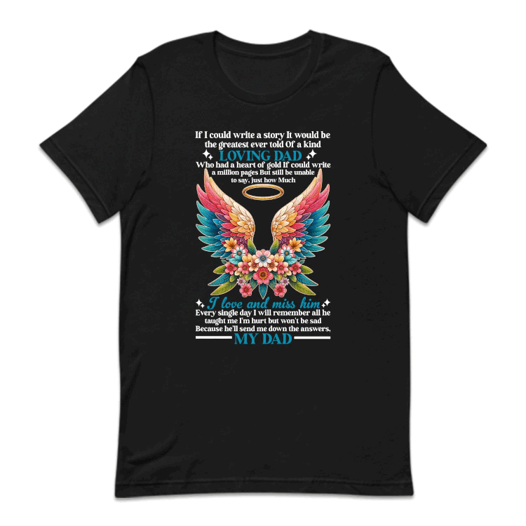Loving Dad Angel In Heaven Daddy Remembrance Memorial Sentimental Keepsake | PRODUCT CODE: LVNGLWNSHA