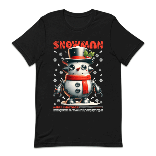 Robotic Snowman Merry Christmas Futuristic Xmas Robot Snowman | PRODUCT CODE: RBTCSNMWRY