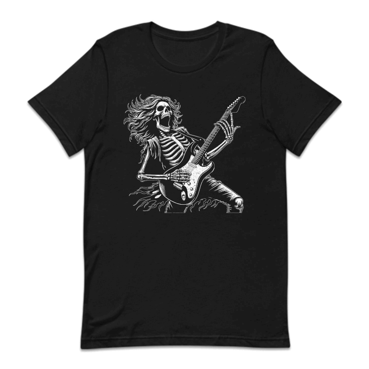 Vintage Rocker Skeleton Rock and Roll Band Boho Musician | PRODUCT CODE: VNGTRCKCLNP