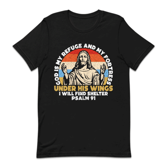 God Is My Refuge And My Fortress Under His Wings Psalm 91 | PRODUCT CODE: DGSIMRFGEF