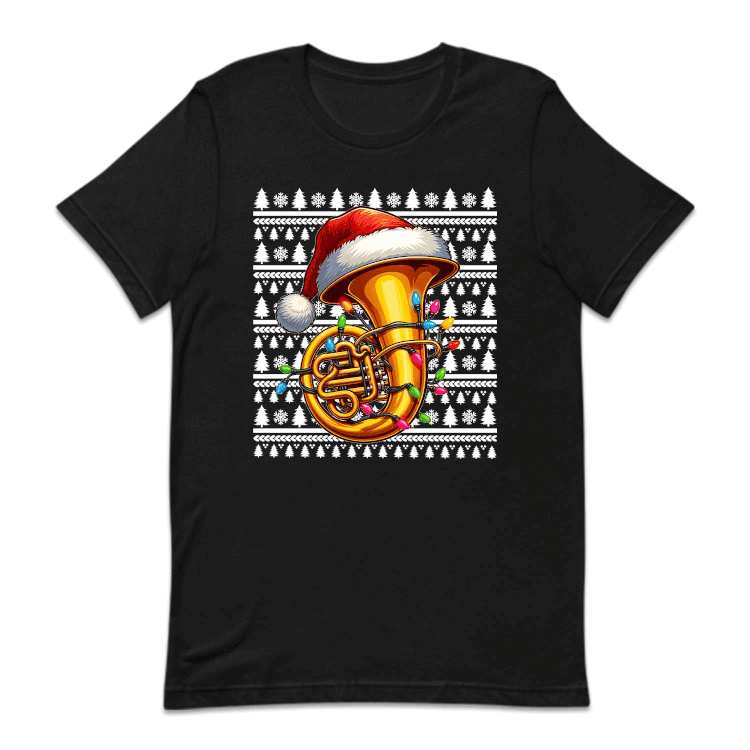 Festive Tuba Christmas Musical Holiday Cheerful Xmas Tuba Musician | PRODUCT CODE: FTCBIUCHRML