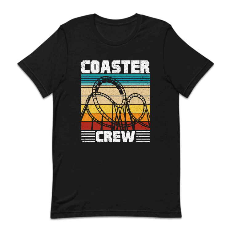 Vintage Roller Coaster Crew Amusement Park Thrill Ride Enthusiast | PRODUCT CODE: VNTRGCSTOR