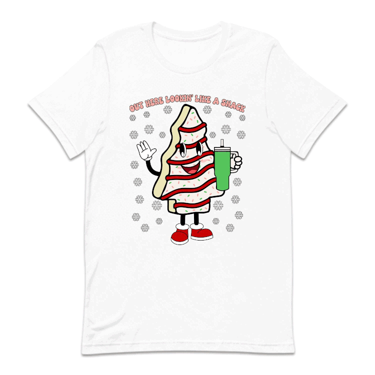 Out Here Lookin Like A Snack Christmas Tree Cake Xmas | PRODUCT CODE: UTOLKNISNKCH