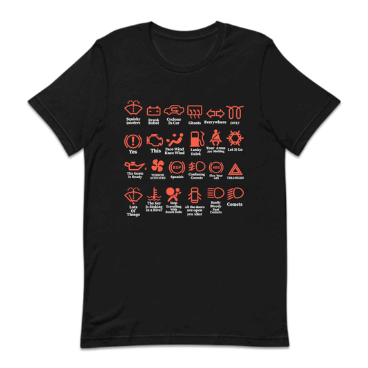 Funny Dash Icons Car Warning Lights | PRODUCT CODE: FNYDSHCNOW