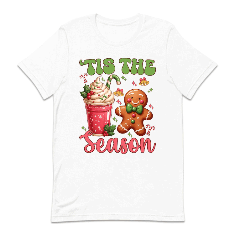 Tis The Season Pink Christmas Hot Cocoa Cup & Gingerbread Man Xmas | PRODUCT CODE: TSHEANOPKNCH