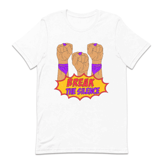 Domestic Violence Awareness Break The Silence Purple Ribbon | PRODUCT CODE: BRKETHSLIC