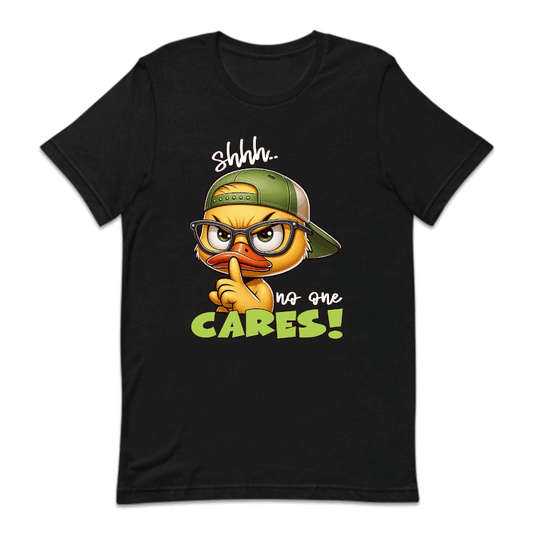 Shh No One Cares Angy Cute Cartoon Duck | PRODUCT CODE: ANGSHNOEC