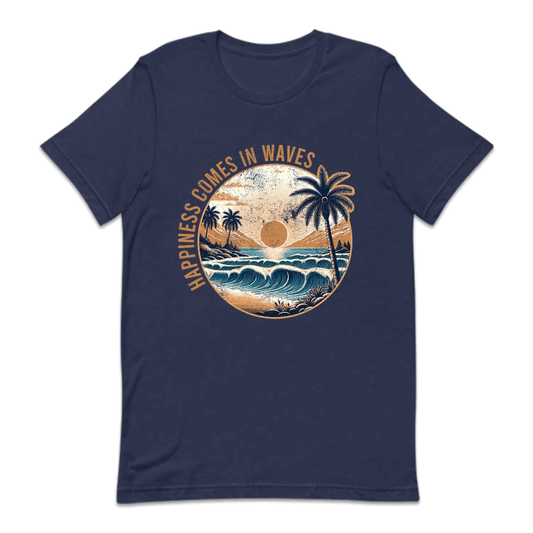 Happiness Comes In Waves Beach Vibes | PRODUCT CODE: HPANSCMIW