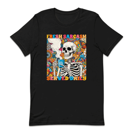 Floral Skeleton Coffee Fresh Sarcasm Served Daily | PRODUCT CODE: FLSKLTCFE
