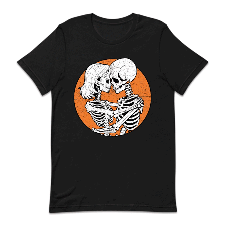 Eternal Love Skeletons Halloween Romantic Gothic Skeleton Couple | PRODUCT CODE: ETLVSKHGWN