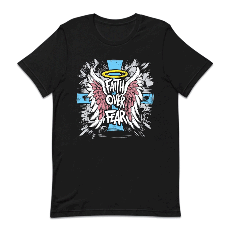 Faith Over Fear Inspirational Quote | PRODUCT CODE: FTHOVRGLFC