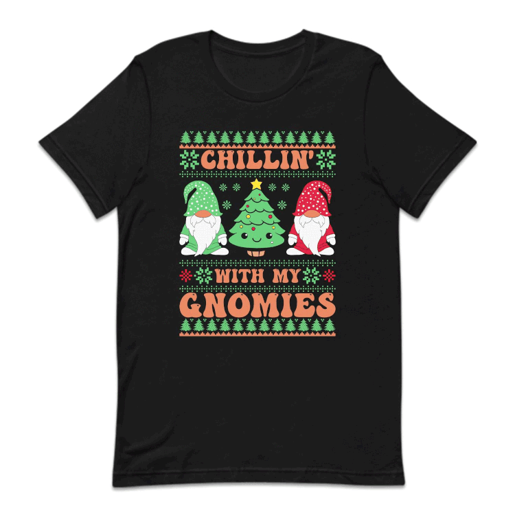 Chillin With My Gnomies Funny Christmas Cute Xmas Gnome | PRODUCT CODE: CLNWTHYMGN