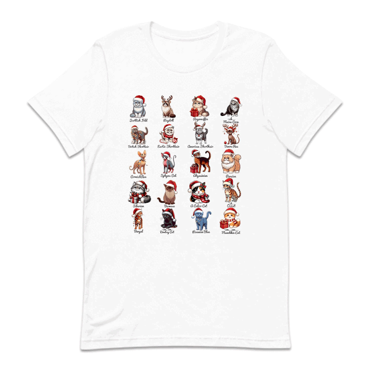Christmas Taylor Midnights Xmas Cats Breeds | PRODUCT CODE: CHTBRDTYLSW