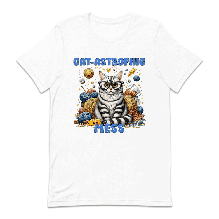 Cat-Astrophic Mess Yarn and Cheese Funny Cat Lover | PRODUCT CODE: CTASPHCIME