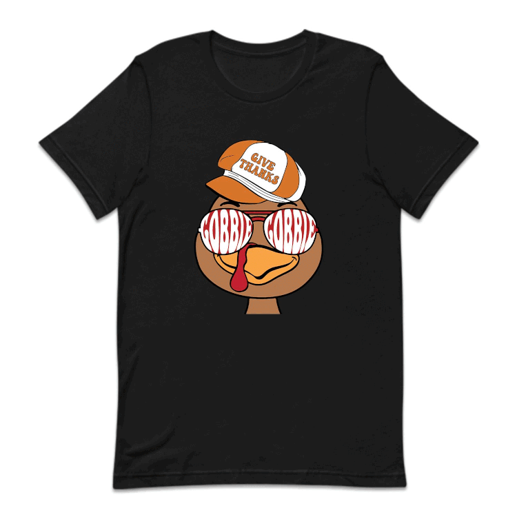 Give Thanks Gobble Gobble Thanksgiving Funny Turkey | PRODUCT CODE: GVTHNKSGBLE