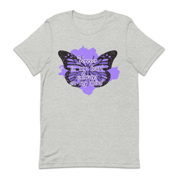 Forever In My Heart Always On My Mind Alzheimer Awareness | PRODUCT CODE: FRVNMYHRT
