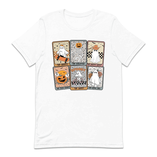 Retro Halloween Ghost Tarot Cards Spooky Ghostly Season | PRODUCT CODE: HLWGSOTHR