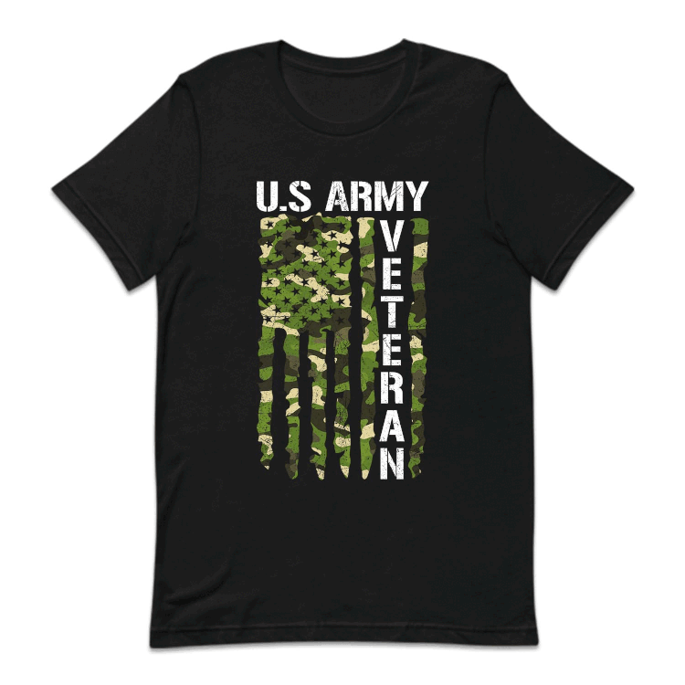 US Army Veteran USA Flag Military Pride Patriotic Veteran | PRODUCT CODE: ARYMRTVNASU